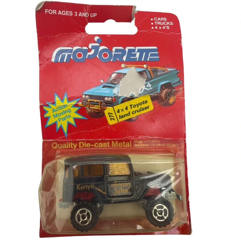 Majorette Toyota‎ Land Cruiser 4x4 1:64 Black Good Kenya African Safari 277